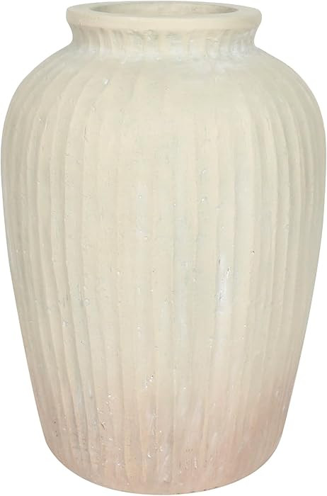 Oakrain 15" Tall Rustic Vase, Decorative Flower Vase for Table with Gradient Design, Large Floor ... | Amazon (US)