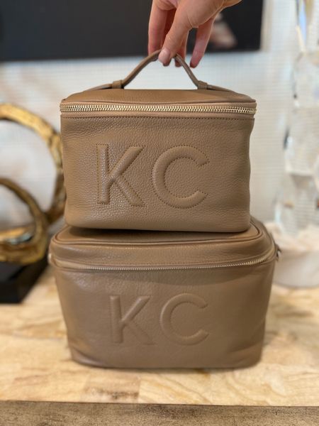 These toiletry and makeup bags are a travel essential! Such high quality leather and so much available space. My daughter has in size XL for toiletries and size medium for her makeup bag! This would make such a fabulous gift.  #tiffanycblackmon #travelessential #summertravel #travelmusthave #packingessential 

#LTKTravel #LTKSeasonal #LTKItBag