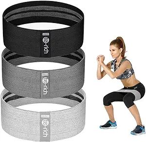 Te-Rich Resistance Bands, Fabric Booty Bands for Women, Cloth Workout Bands Resistance Loop Bands... | Amazon (US)