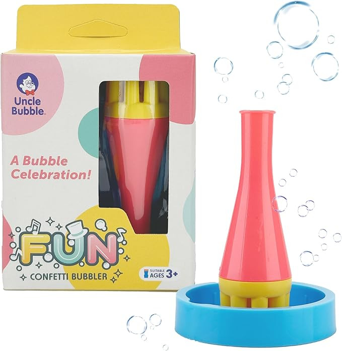 Bubble Blower for Kids and Toddlers, Uncle Bubble Mini Bubble Blower Makes Thousands of Bubbles E... | Amazon (US)