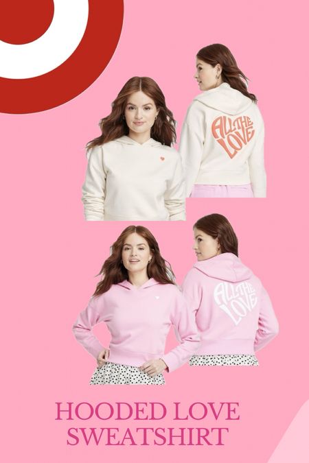 New Target women’s hooded sweatshirt Valentines 

#LTKover40 #LTKstyletip #LTKSeasonal