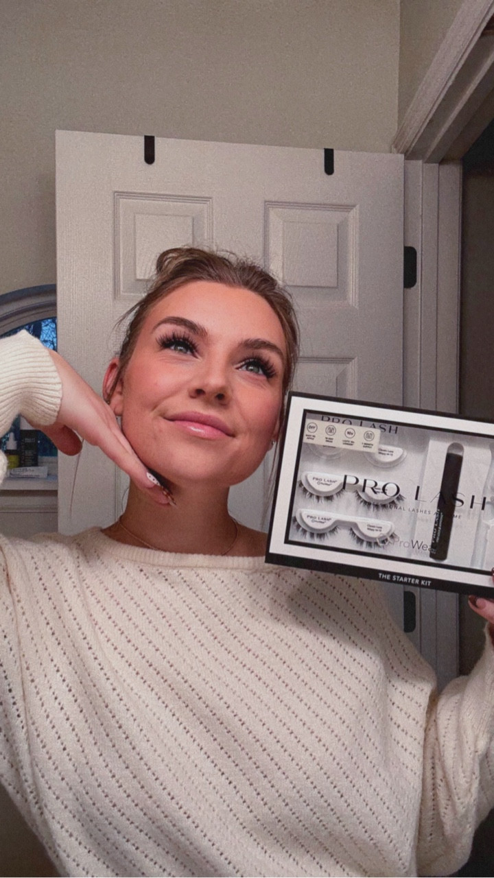 my @prolashofficial review!!! I ordered these during their black Friday sale to test out for the holidays and I’m so curious to see if they’ll hold up the whole 10 days. I’m sure it’s much like my press on nails where they might not last as long the first time but will once you do them a few times a get the hang of it??? Will report back! 🫡🫡🫡

Comment LASHES & I’ll send you the link to the exact set I bought - I’m wearing Classic Luxe Wispy No.15. @witneycarson fully influenced me 🤣

•
#prolashextensions #diybeauty #diylashextensions