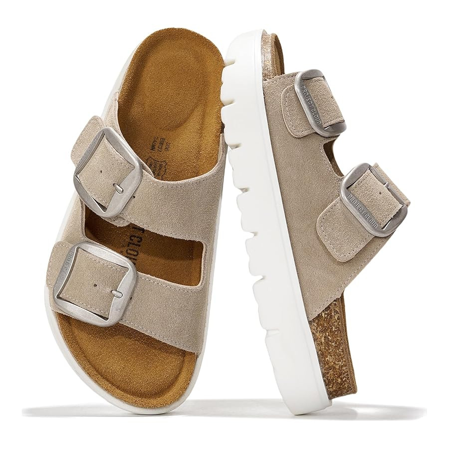 Project Cloud Genuine Leather Platform Sandals Women Footwear - Wedge Chunky Sandals Womens sanda... | Amazon (US)