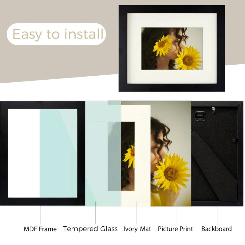 Dreketi 8" x 10" Gallery Wall Hanging Picture Frame (Set of 10) | Wayfair North America