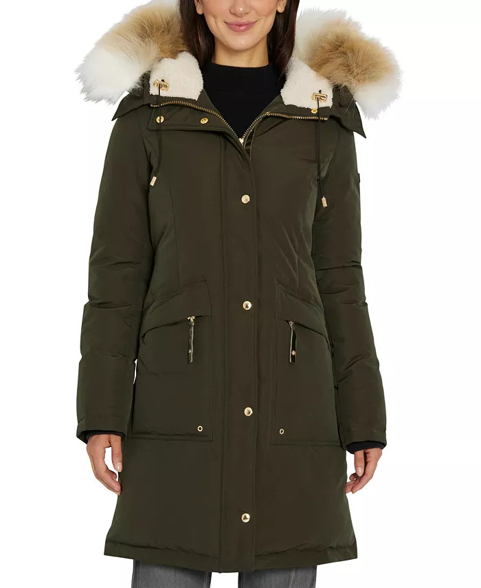 Sam Edelman Women's Faux-Fur-Trim Hooded Parka, Created for Macy's & Reviews - Coats & Jackets - ... | Macys (US)