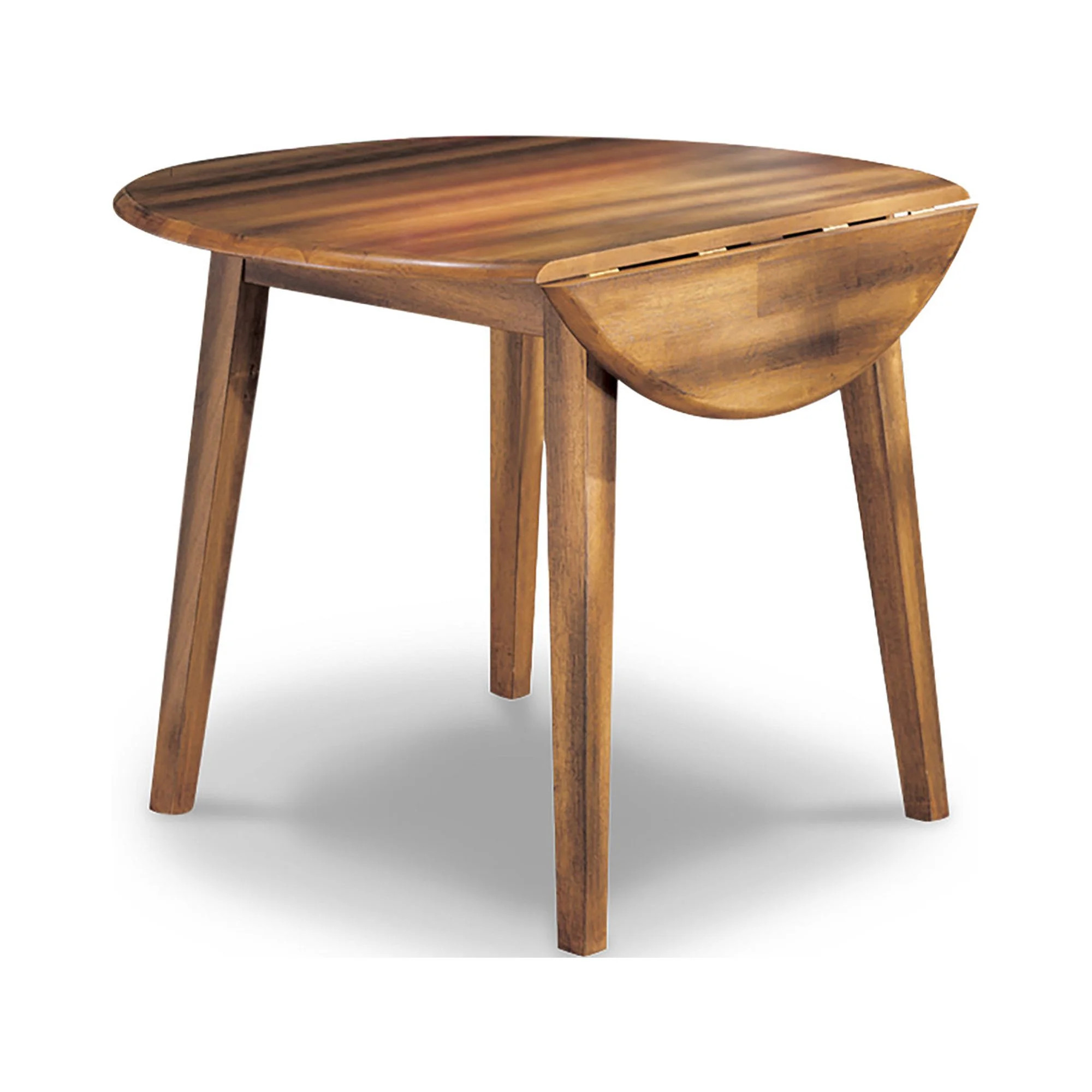 Signature Design by Ashley Berringer Dining Room Round Drop Leaf Table, Rustic Brown | Walmart (US)