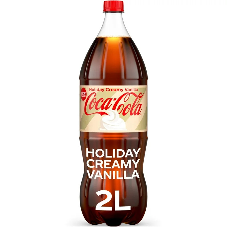 Coca-Cola Holiday Creamy Vanilla Soda Pop Bottle, 2 Liters - Walmart.com | Walmart (US)