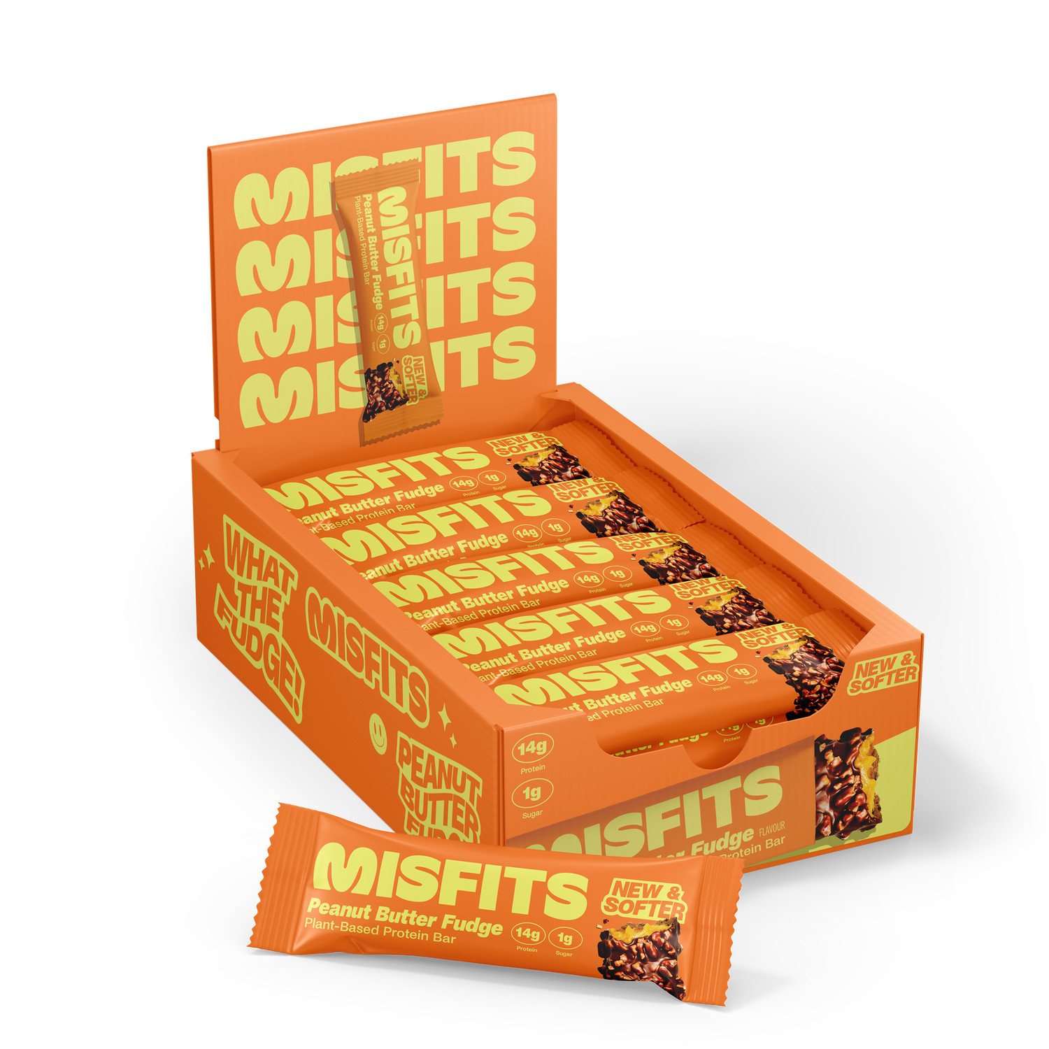 Plant-Based Protein Bar - Peanut Butter Fudge (15 Bars) | GNC