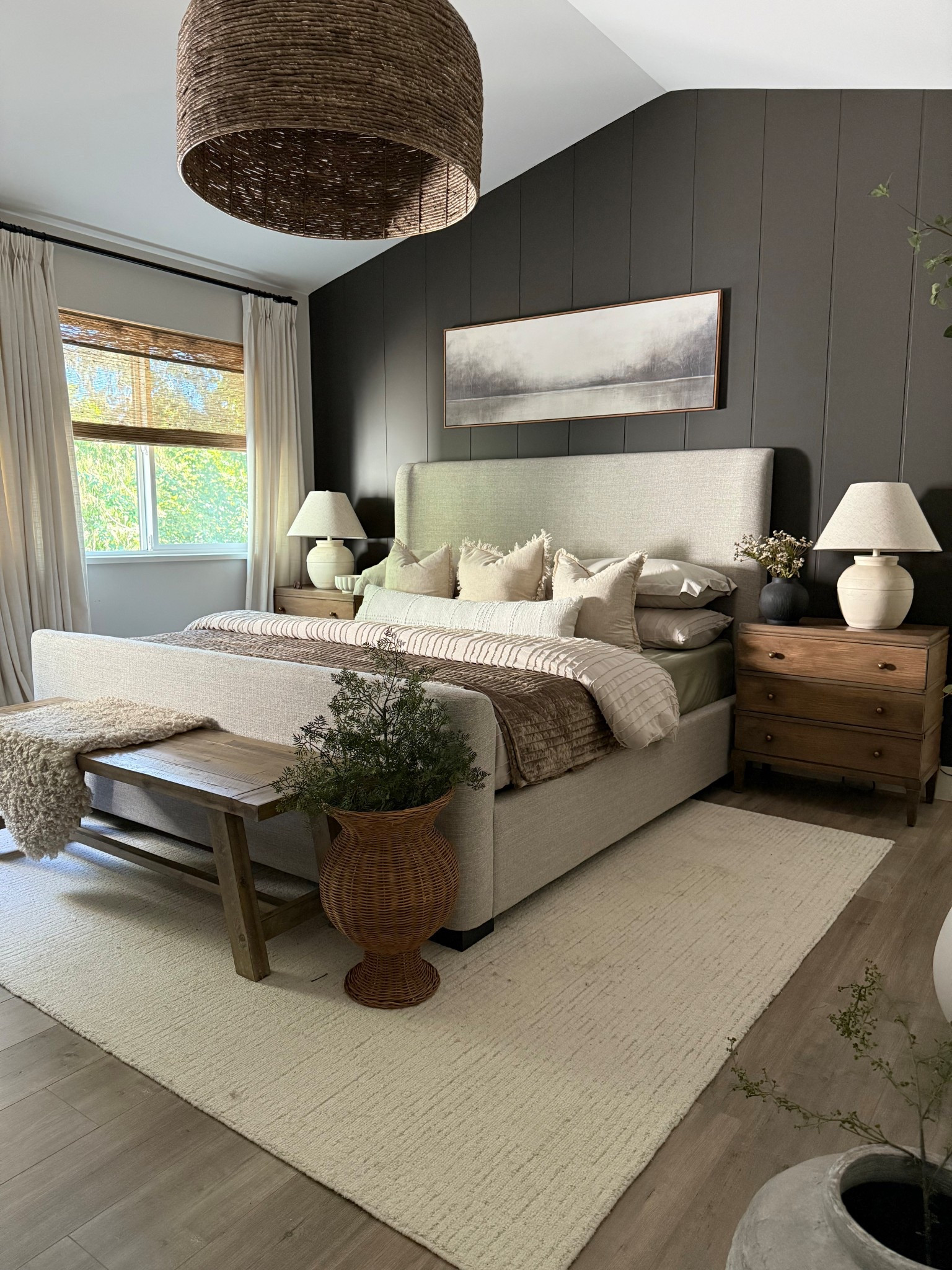 Wayfair bedroom✨
This primary bedroom has come together with so many @wayfair finds and I couldn’t be happier with it all! The bedframe, nightstands, artwork, bench, rug.. all from Wayfair! 
#wayfair #wayfairpartner
@shop.ltk #liketkit

#LTKHome