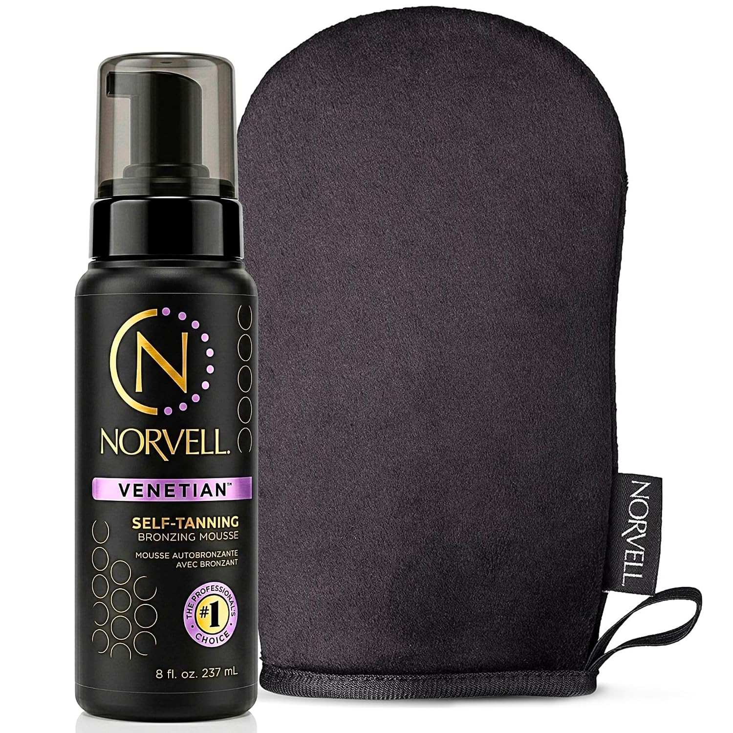 Norvell Venetian Self Tanner Mousse 8 fl oz and Applicator Mitt | Amazon (US)