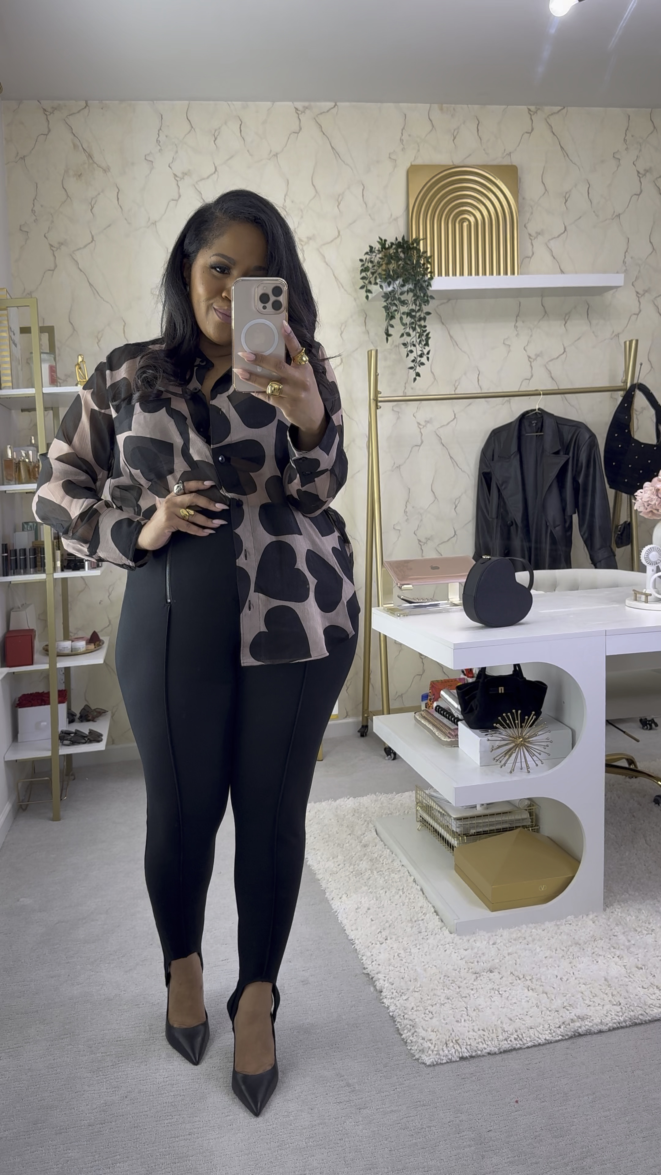 Cute Vday Outfit. This is a cute alternative for Vday if you don’t want to wear pink/red. Wearing this out for drinks but still being festive. I’m wearing an XL in top for an oversized look but could also fit a large. I’m a 38DD 

#LTKVideo #LTKmidsize #LTKstyletip