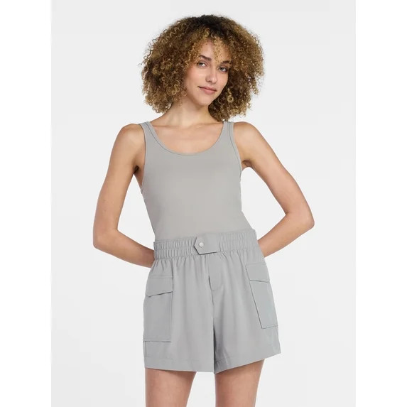 Avia Women's Mixed Media Active Romper, Sizes XS-XXXL | Walmart (US)