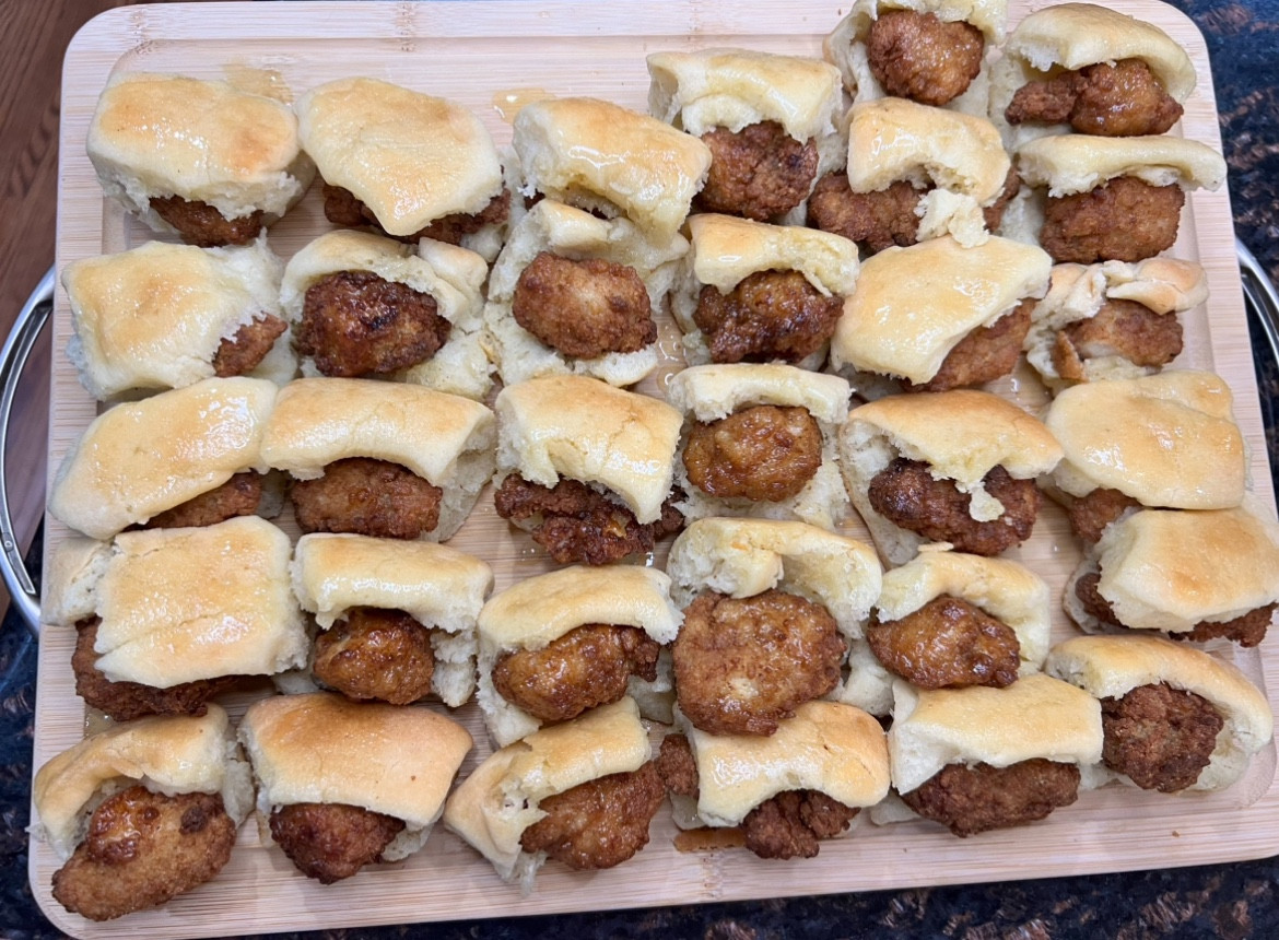 It’s homemade Chick-Fil-A chicken mini night!! Our kids favorite meal and if I am being honest one of mine too! 

Love this bamboo board with handles as it doubles for a serving tray and it’s under $20!! Talk about multi functional so hands down Crazy Busy Mama approved!! 

#CrazyBusyMama 

#LTKfindsunder50 #LTKhome #LTKfamily
