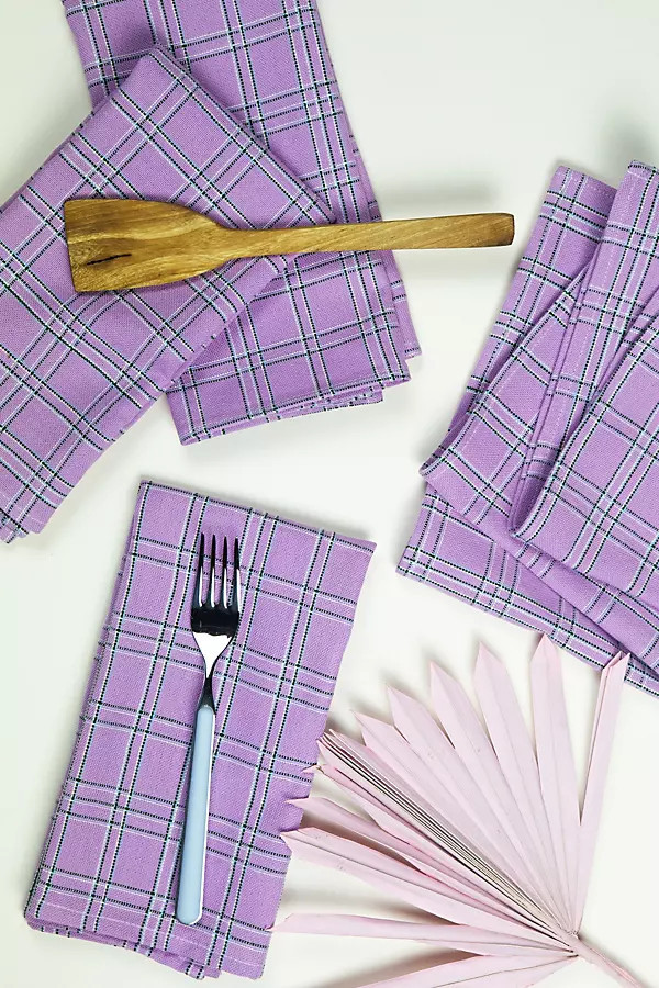 Chiapas Lilac Napkins, Set of 4 | Anthropologie (US)
