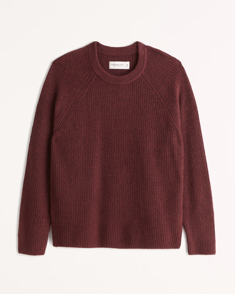 Textured Crew Sweater | Abercrombie & Fitch (US)