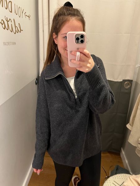 Love the wide collar with a quarter zip style! This waffle material is super cozy and comes in plenty of fall colors!
Sizing: wearing 1 size up but I always recommend staying tts with aerie 


#LTKunder50 #LTKunder100 #LTKstyletip