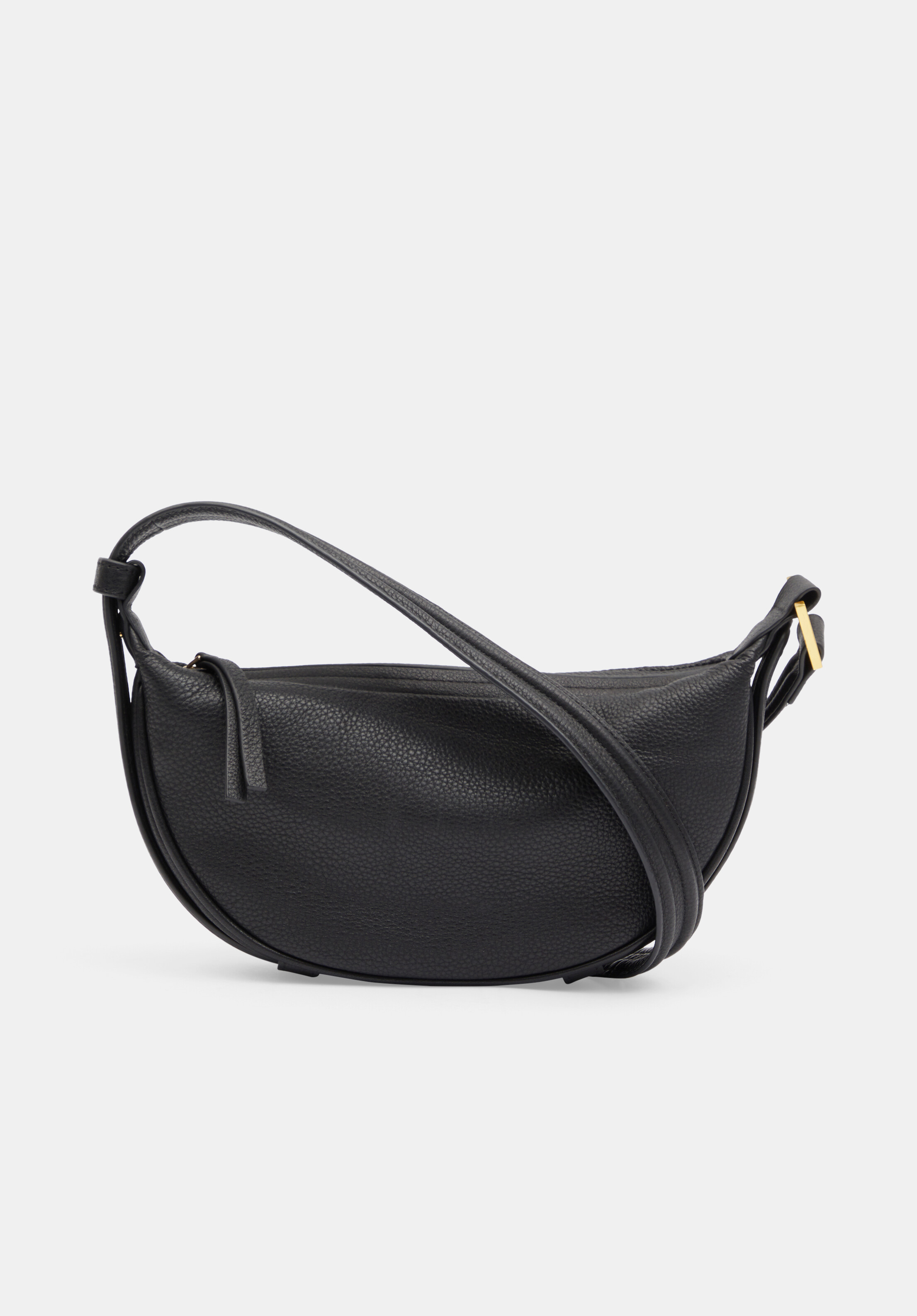 Rory Crescent Leather Crossbody Bag | Hush UK