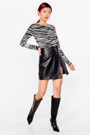 Wild Streak Zebra Tie Bodysuit | NastyGal (US & CA)