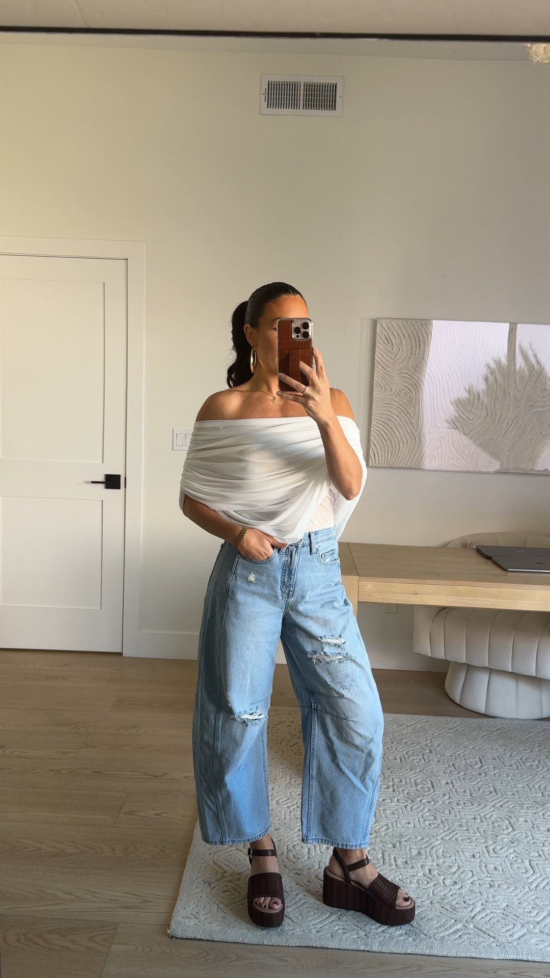 Casual Amazon top styling 
Size XS top
Size 0 Walmart jeans 
Platform Walmart sandals 


#LTKSeasonal #LTKootd #LTKgrwm