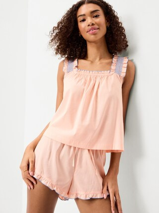 Ruffled Pajama Tank and Shorts Set | Old Navy (US)