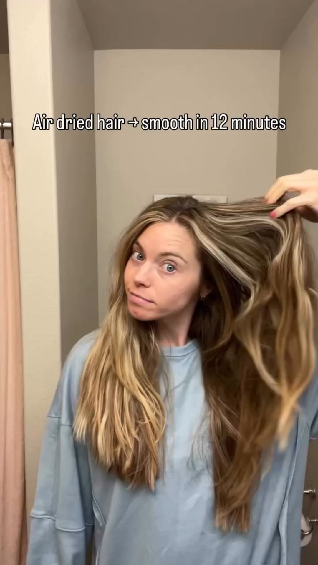 Air-dried hair doesn’t have to stay wild.
This is how I smooth thick, coarse hair fast without losing body.

Save this for your next air-dry day.

#thickhairtips
#airdriedhair
#hairroutine
#haircaretips
#hairreels