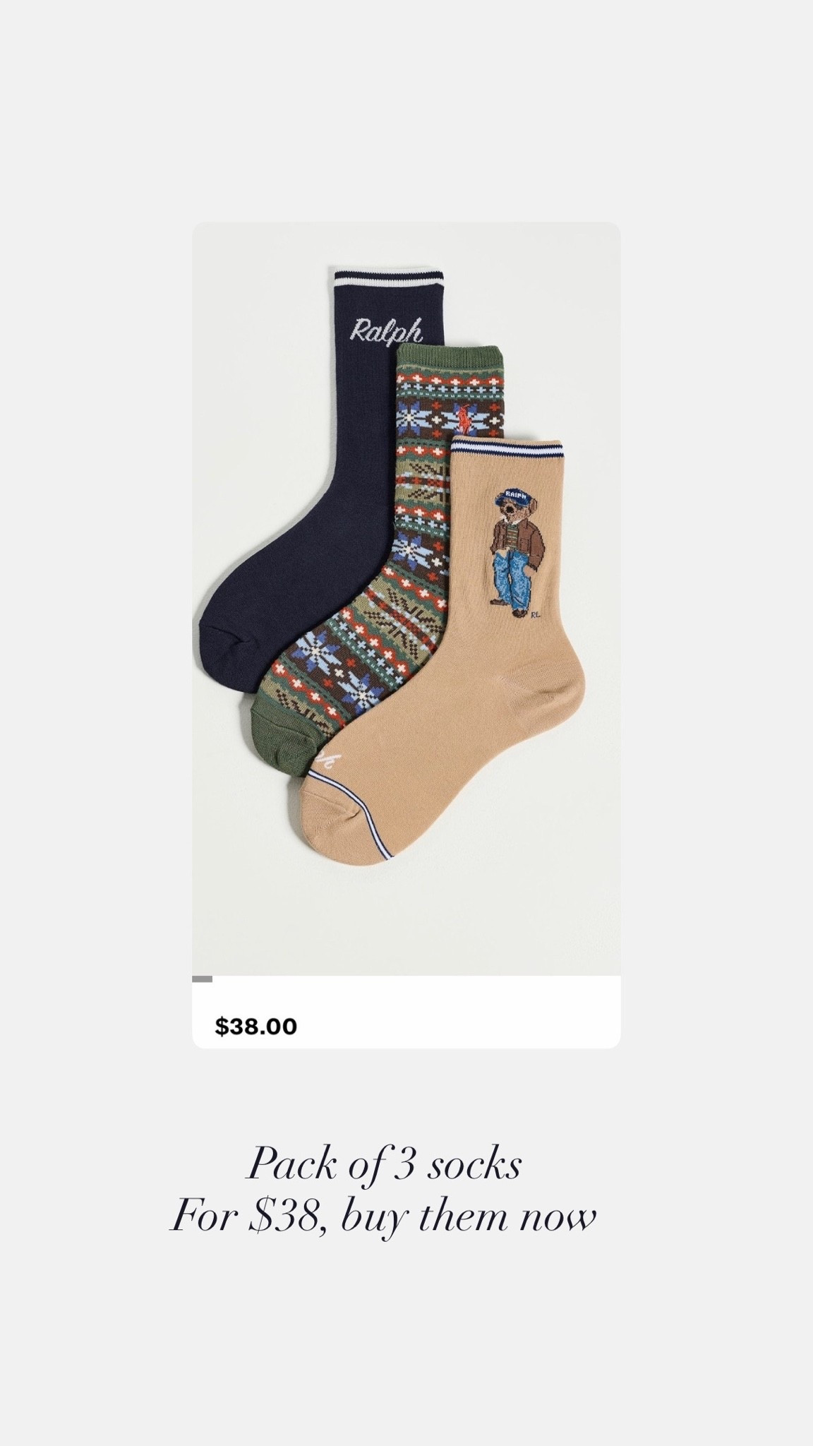 The cutest pack of 3 polo Ralph Lauren socks you will absolutely love all fall long — daily edit cover from Found by Em
