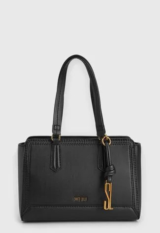 Bolsa Tiracolo Santa Lolla Estruturada Preta | Dafiti (BR)