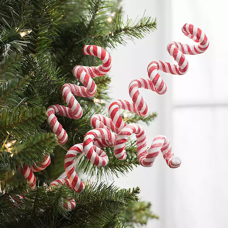 Candy Cane Swirl Tree Pick | Kirkland's Home