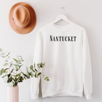Nantucket Sweatshirt, Summer Vacation Sweater Gift, Island Massachusetts, Shirt, Crewneck | Etsy (US)