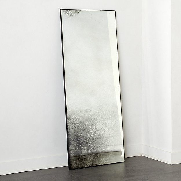 Clooney Antiqued Floor Mirror 32"X76" + Reviews | CB2 | CB2