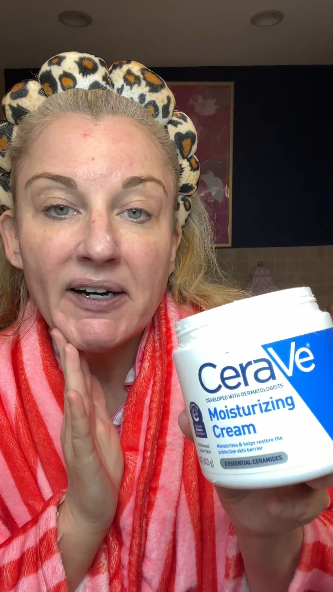 Cerave moisturizing cream part of my daily skin care routine 

#LTKBeauty #LTKOver40 #LTKselfcare