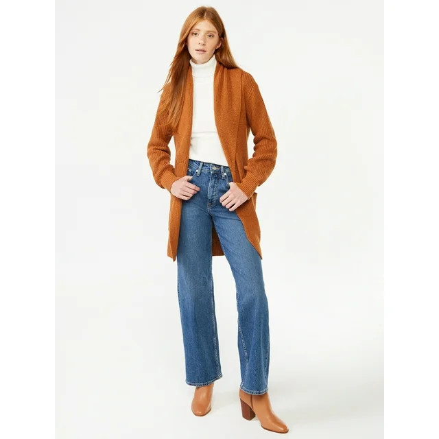 Free Assembly Women's Long Cardigan Sweater, Heavyweight | Walmart (US)