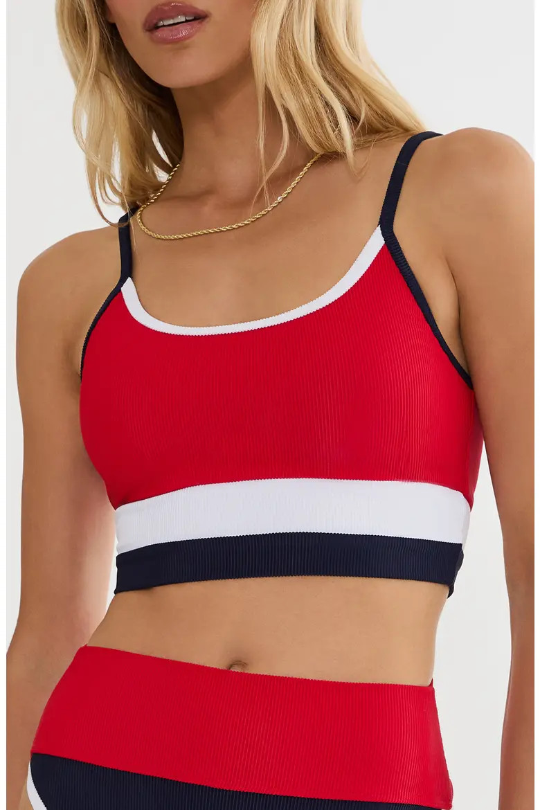 Eva Rib Colorblock Bikini Top (Women) | Nordstrom | Nordstrom