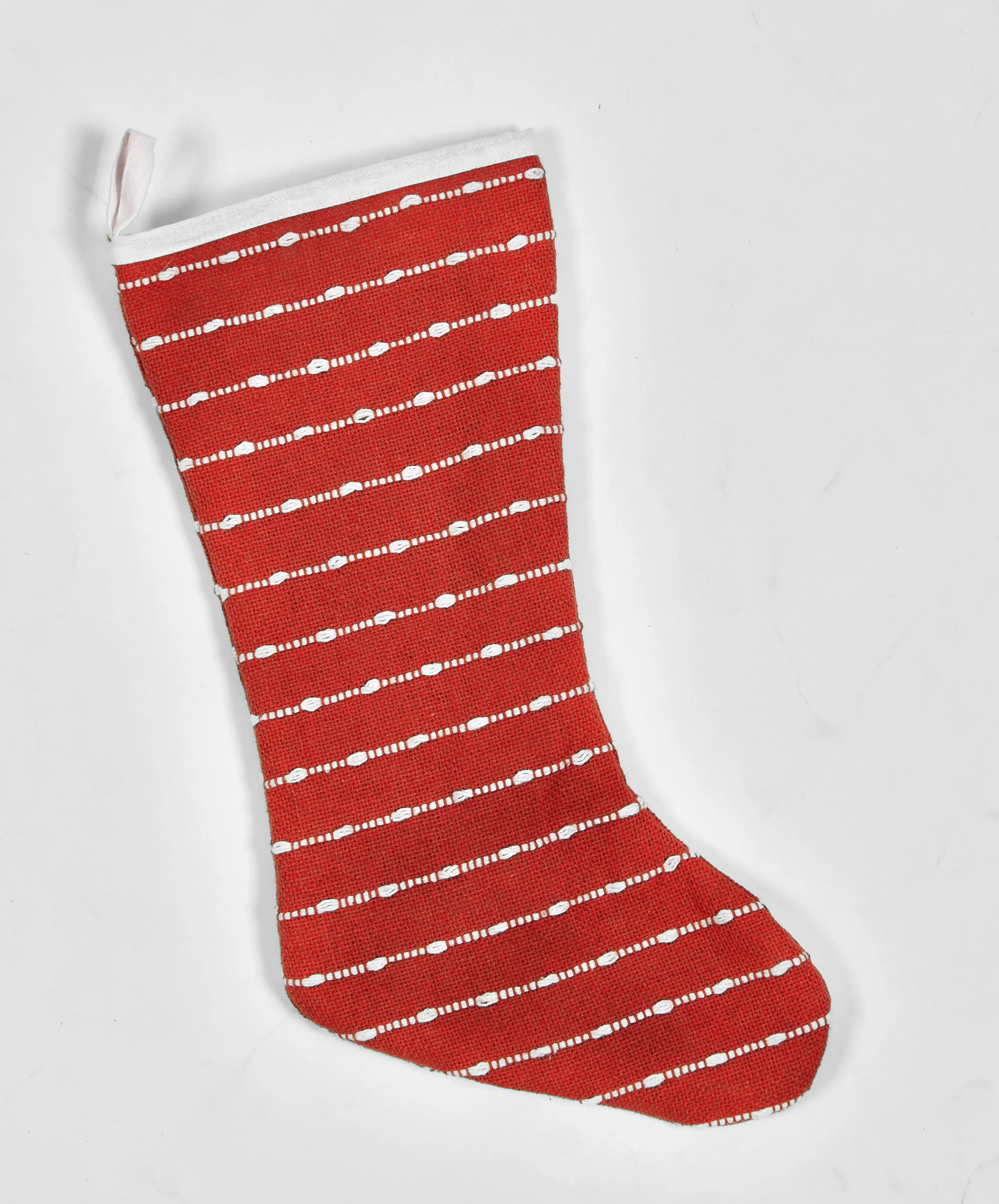 Rustic Christmas Stocking, Red and White, 20", by Holiday Time | Walmart (US)