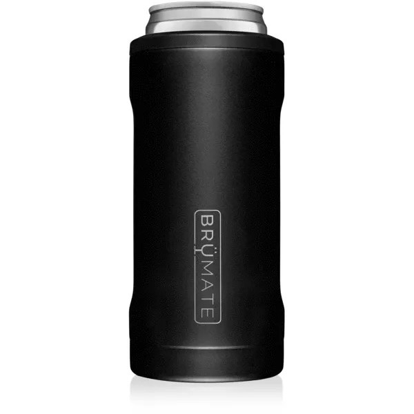 BruMate Hopsulator Slim 12oz. Can Cooler, Matte Black | Public Lands