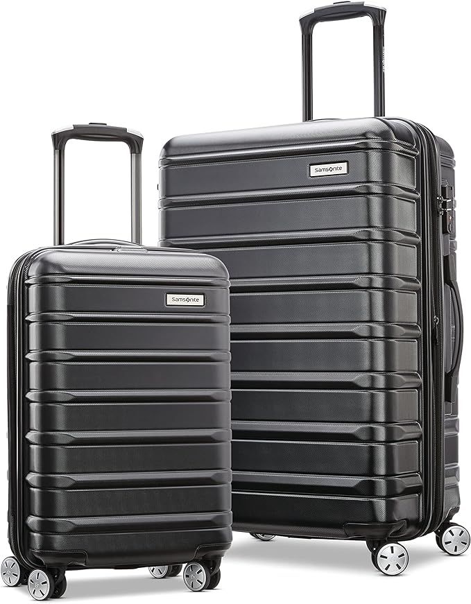 Samsonite Omni 2 Hardside Expandable Luggage with Spinner Wheels, 2-Piece Set (20/24), Midnight B... | Amazon (US)