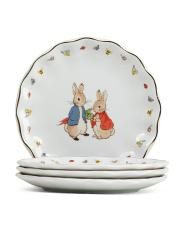 Set Of 4 Peter Rabbit And Friends App Plates | TJ Maxx