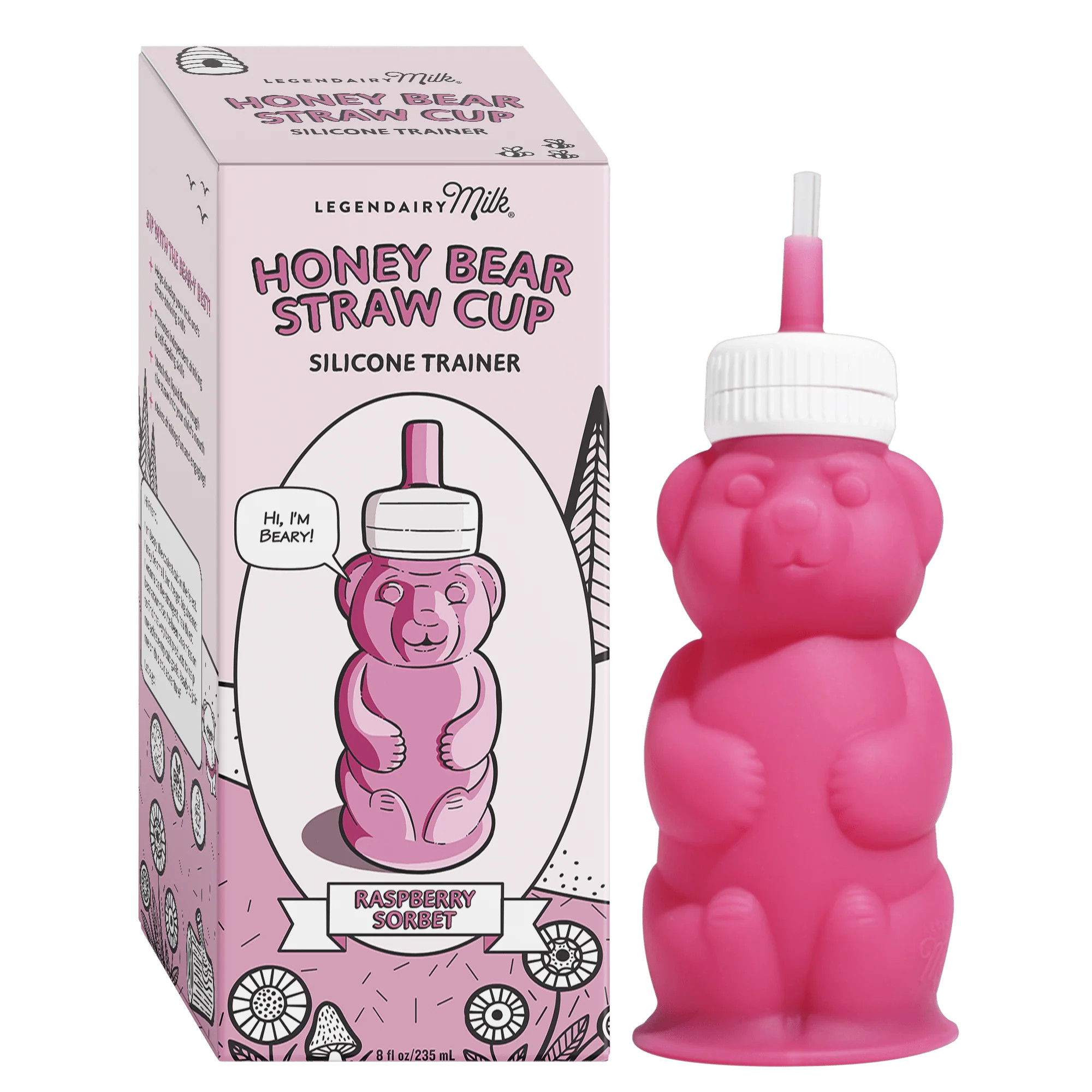 Honey Bear Straw Cup | Silicone Training Cup | Legendairy Milk | Legendairy Milk