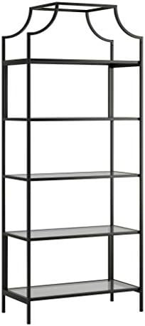 Amazon.com: Sauder Harvey Park Bookcase, L: 30.00" x W: 14.49" x H: 70.87", Black : Home & Kitche... | Amazon (US)