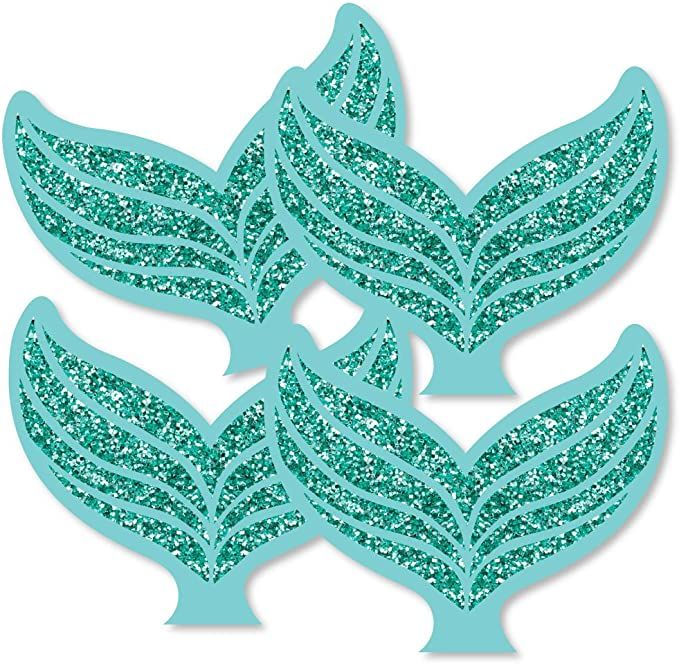 Let's Be Mermaids - Tail Decorations DIY Baby Shower or Birthday Party Essentials - Set of 20 | Amazon (US)