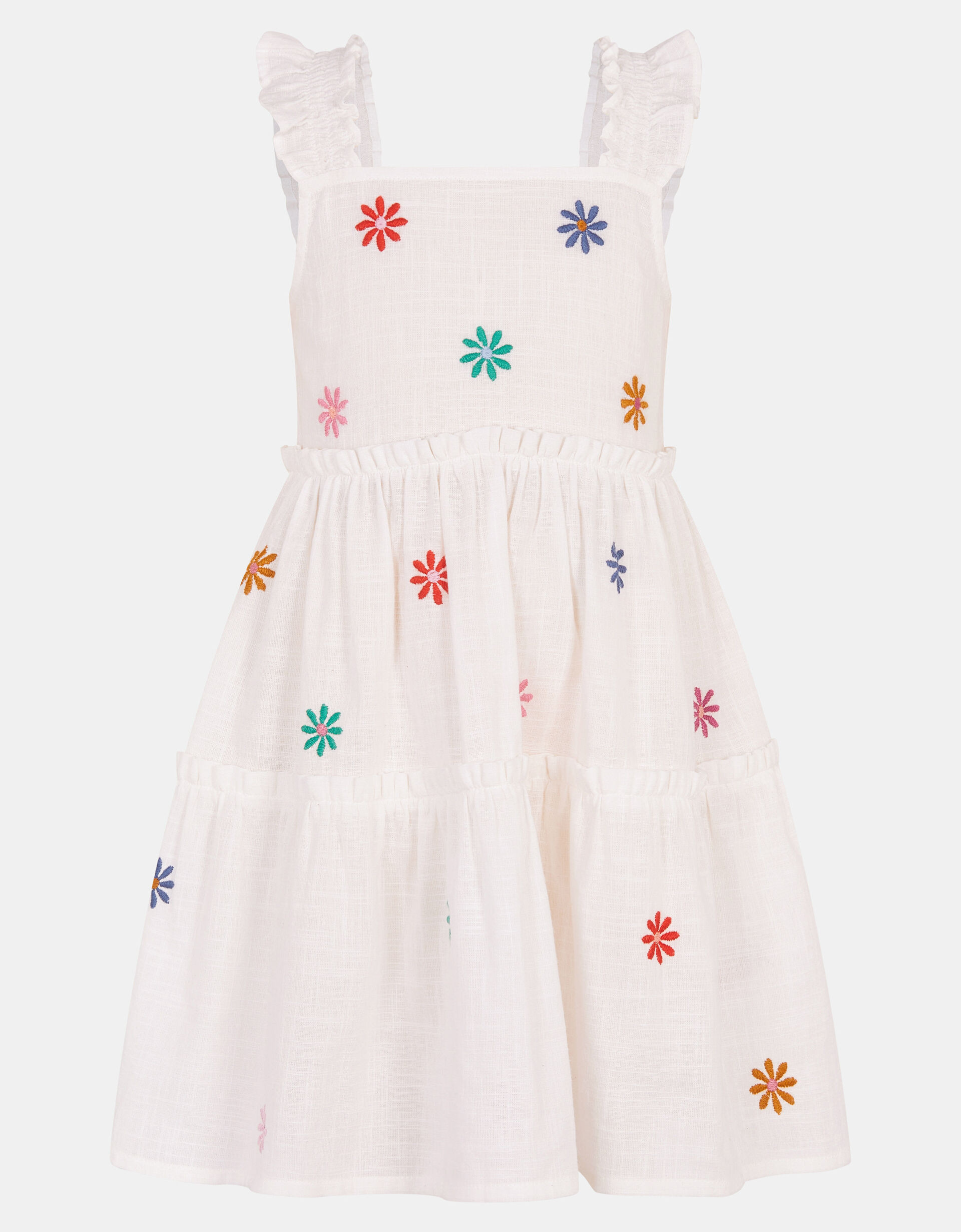 Girls Floral Embroidered Dress White | Accessorize (Global)