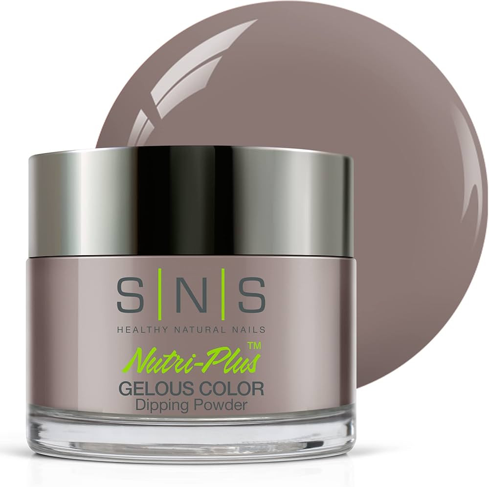 SNS Nail Dip Powder, Gelous Color Dipping Powder - Central Park Pigeon (Gray/Taupe, Cream) - Long... | Amazon (US)