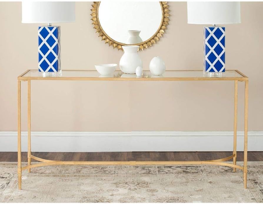 Safavieh Home Collection Antwan Gold Console Table | Amazon (US)