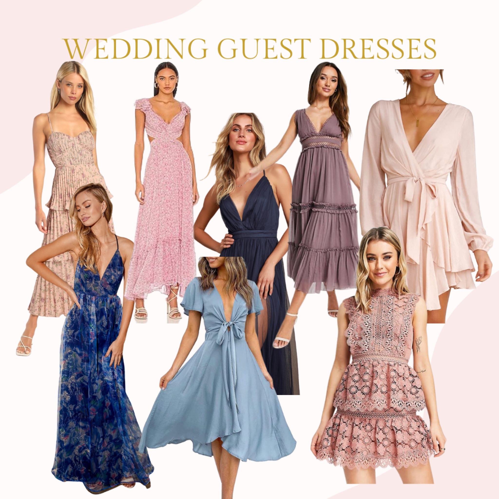 Wedding guest dresses 

#LTKunder100 #LTKwedding #LTKsalealert