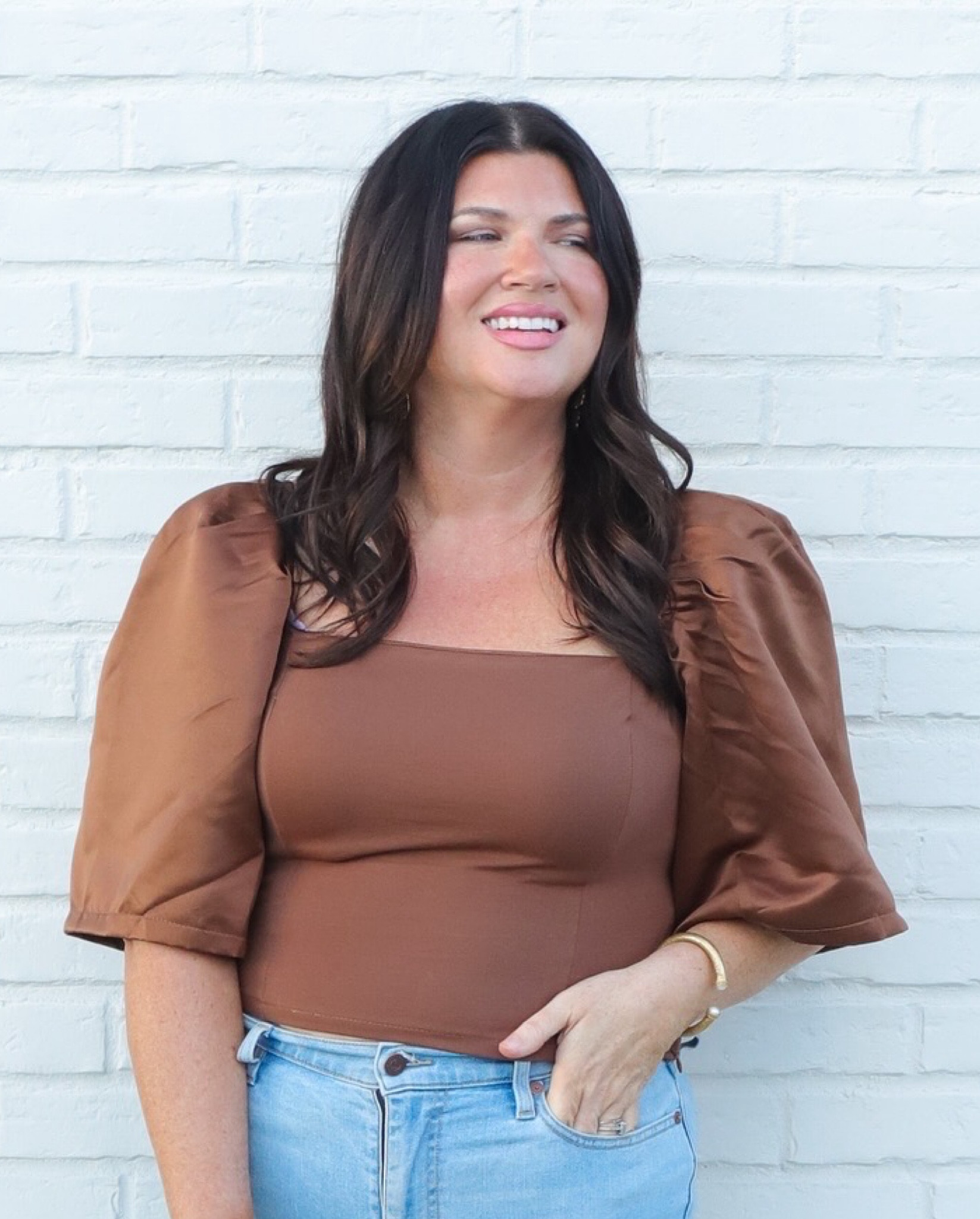 Feels like fall 🍂 

Brown top - Amazon find - wide leg jeans - mom style - date night 

I'm wearing a 10 in the land's end jeans and a medium in the top

#LTKMidsize #LTKOver40 #LTKSeasonal