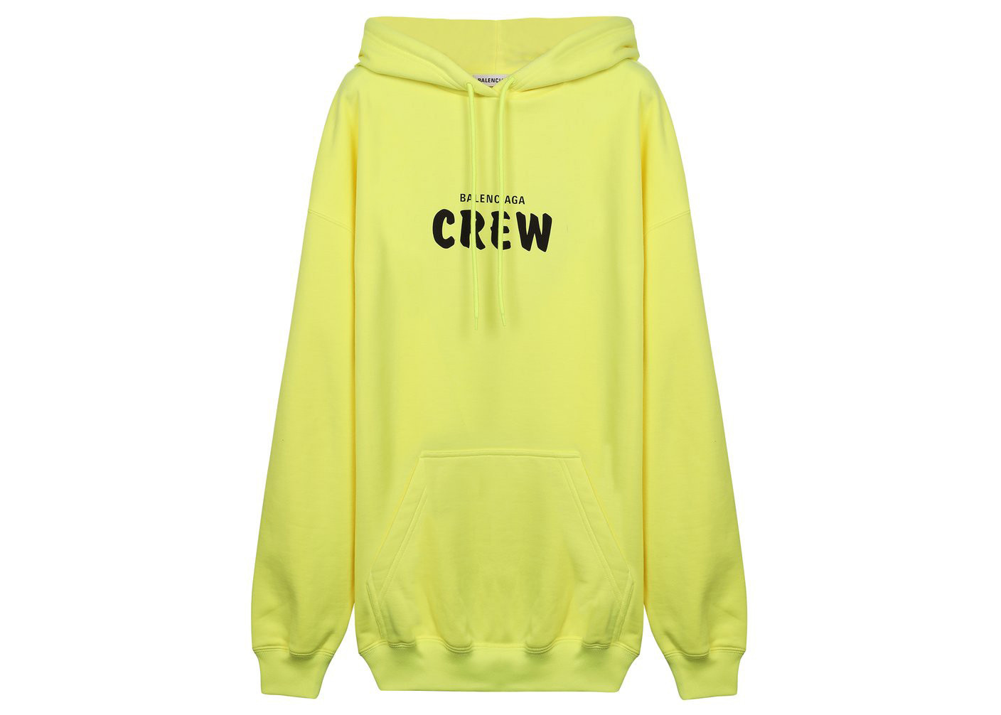 Men's Balenciaga Crew Oversize Hoodie in Yellow | StockX