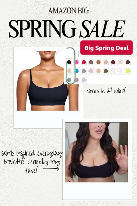 Skims inspired everyday bralette! On sale for big spring sale on Amazon! I wear size XL

#LTKsalealert #LTKmidsize #LTKstyletip