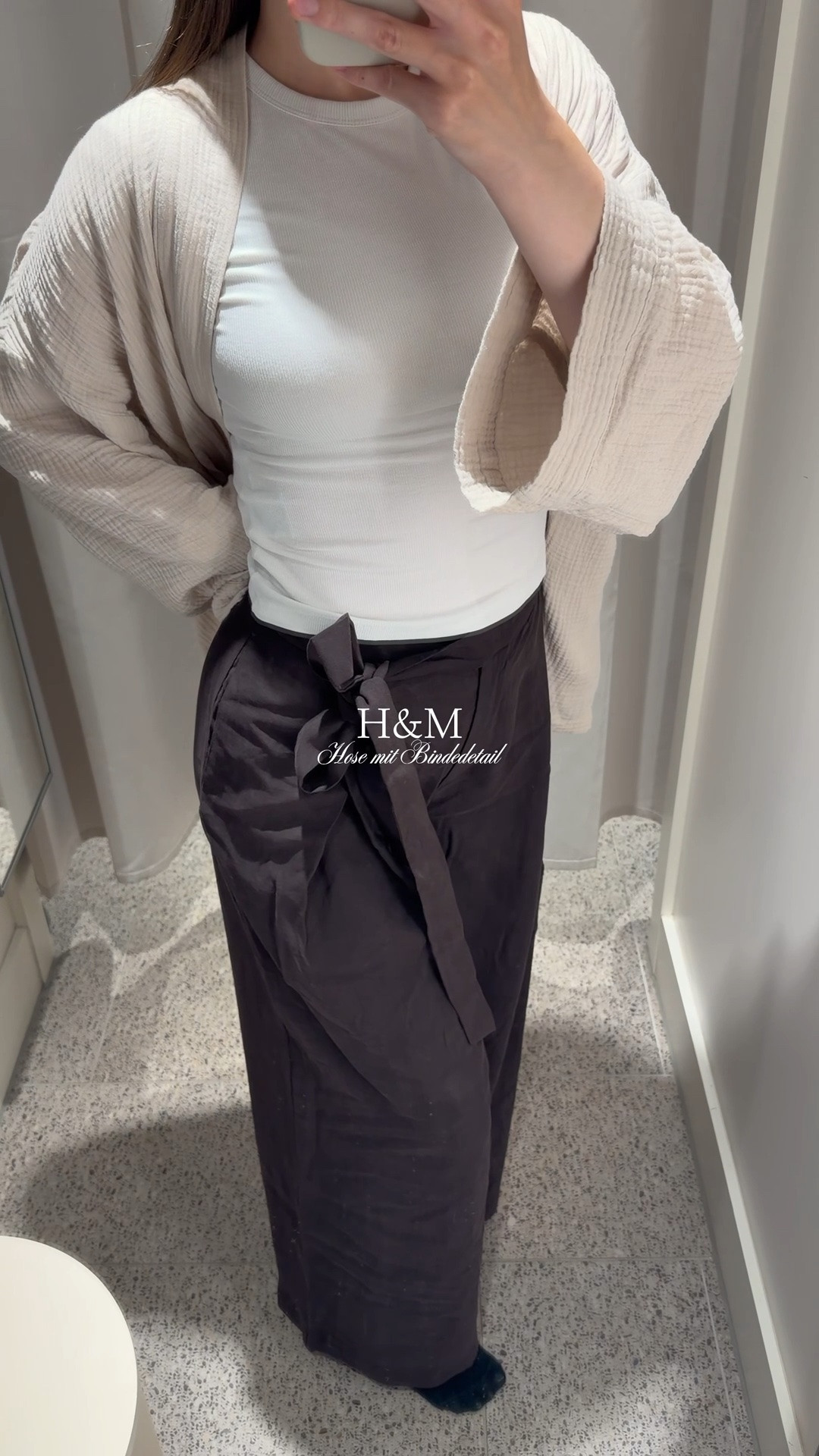 H&M Hose mit Bindedetail 🤎