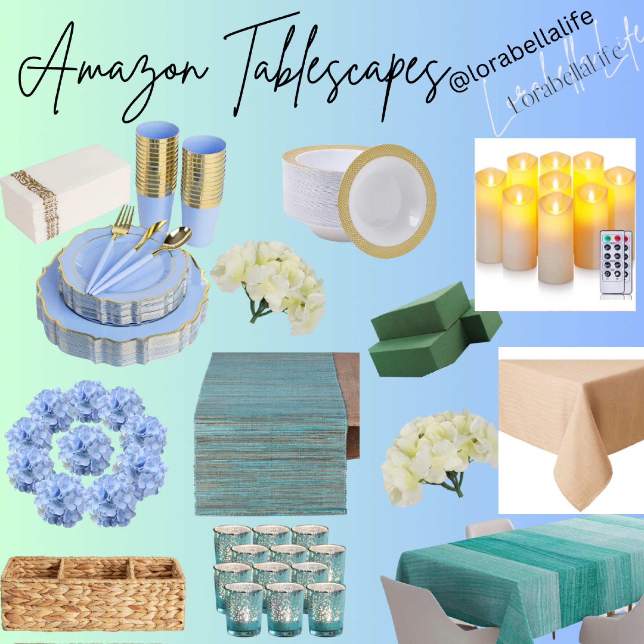 💙”Bluetiful” tablescapes make hosting dreamy💙 #amazon #tablescapes #tabledecor #home #entertaining 

#LTKSeasonal #LTKhome #LTKFind