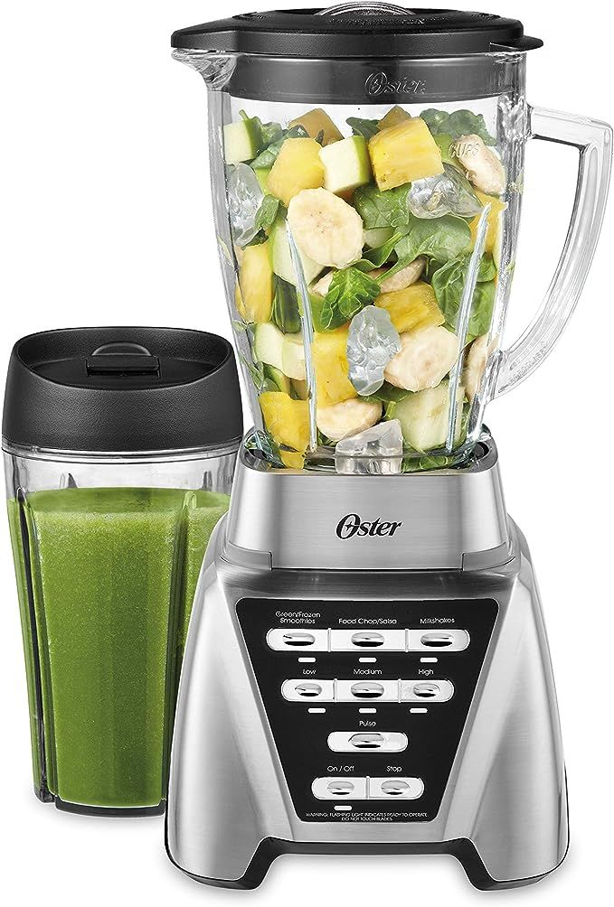 Amazon.com: Oster Blender | Pro 1200 with Glass Jar, 24-Ounce Smoothie Cup, Brushed Nickel : Ever... | Amazon (US)